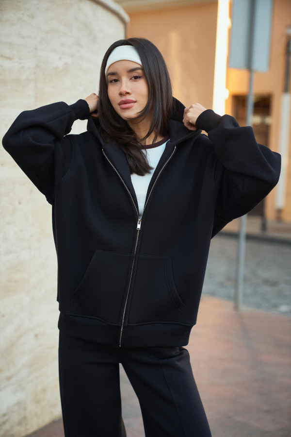 Базове zip-hoodie з футера - 1